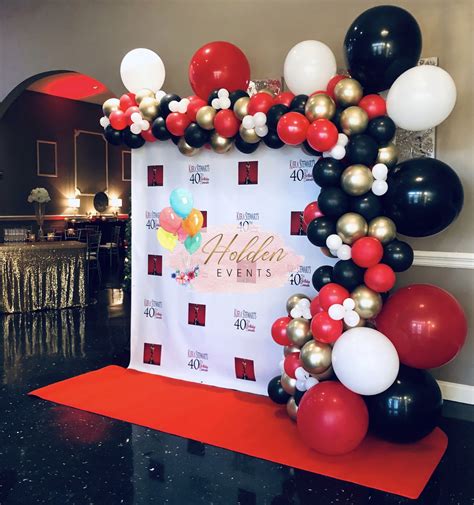 Raspaw Red Gold And White Party Decorations