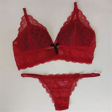 Conjunto Lingerie De Renda Bojo Cropped Calcinha Fio Dmauli Rubi Conjunto De Lingerie