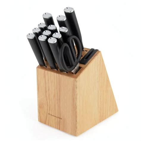 Kitchenaid Classic Piece Knife Block Set Black