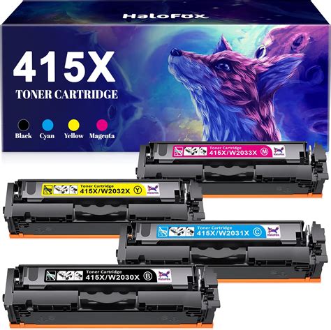 4er Pack 415A 415X Kompatible Ersatz für HP Color Laserjet Pro MFP