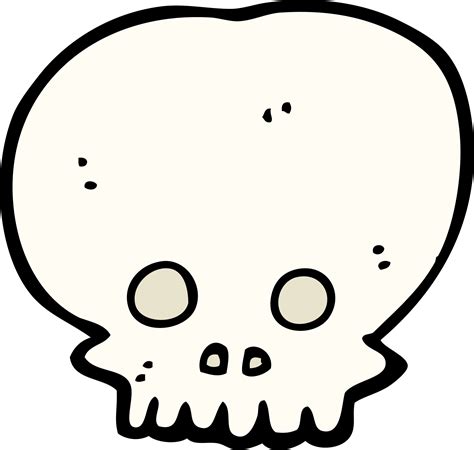 Cartoon Spooky Skull Symbol 39912278 Png