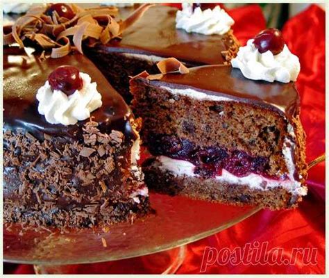 Торт 'Сказки черного леса' | Торты, Пирожные, Рулеты | Постила