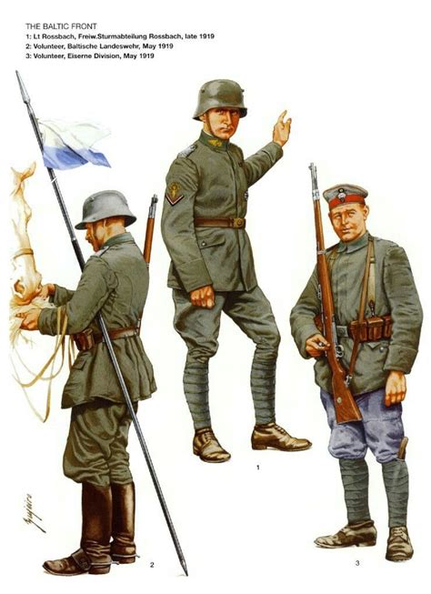 The uniforms of the Baltic German Freikorps World War One, First World, German Uniforms ...