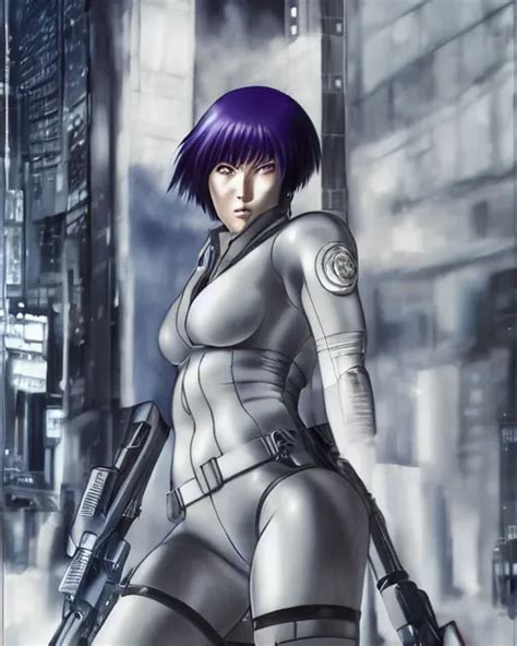 Motoko Kusanagi By Masamune Shirow Hyperrealism 4 K Stable