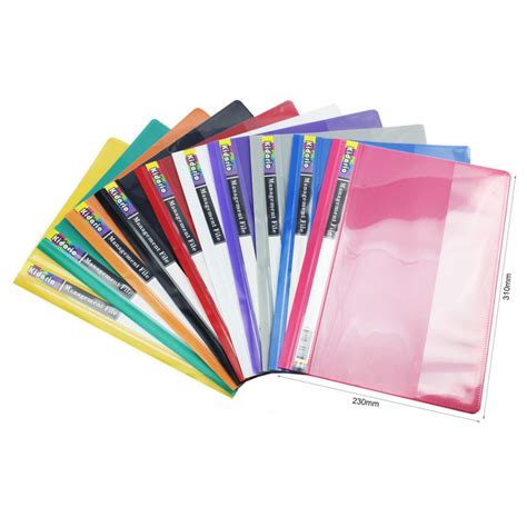 A4 Pvc Management Files 2 Hole Plastic Binder Shopee Singapore