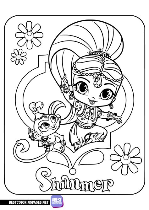 Shimmer And Shine Coloring Pages