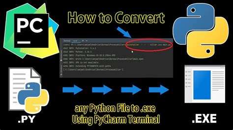 How To Convert Any Python File To Exe Using PyCharm Terminal YouTube