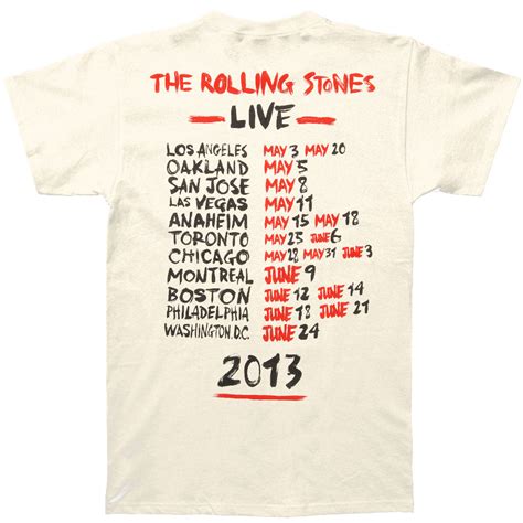 Rolling Stones Tongue Evolution 2013 Tour Slim Fit T Shirt 142397