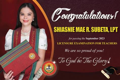 X Tarpaulin Layout For Passing The Licensure Examination For