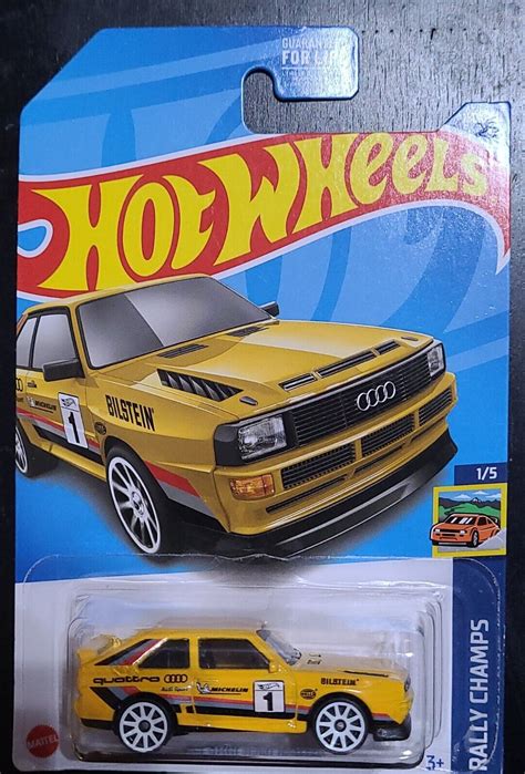 Hot Wheels Audi Sport Quattro Rally Champs Yellow Blue Lot Of