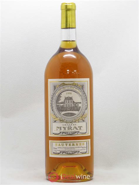 Buy Château de Myrat 2ème Grand Cru Classé 1998 lot 8046