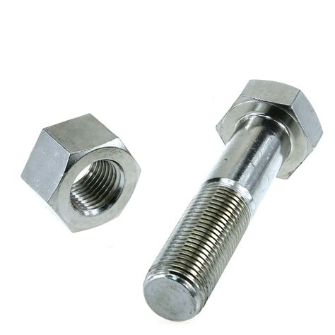 Stainless Steel SS304 316 Hex Bolt A2 70 Zinc Plated Nut Machine