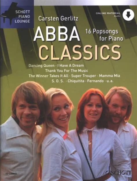 ABBA CLASSICS KLAVIER Noten C Gerlitz PORTOFREI VOM