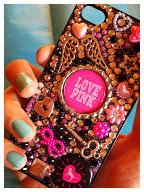 Victoria's Secret inspired phone cover by Cocktail Strass www.facebook