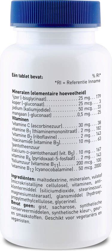 Orthica Ijzer Complex Mineralen Tabletten Bol