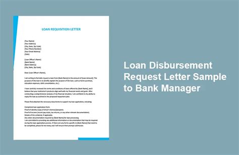 Loan Disbursement Request Letter Sample To Bank Manager For Any Bank 2024