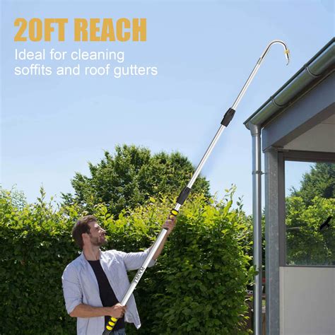 12FT Telescopic Gutter Cleaning Tools From The Ground Rain Gutter