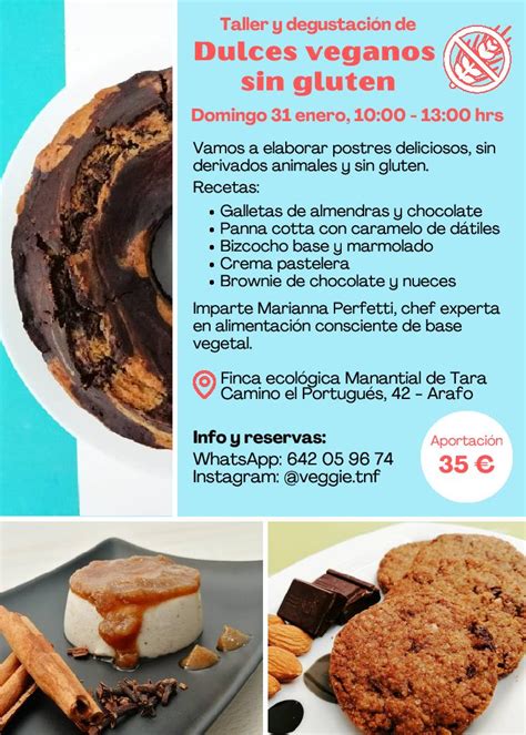 Curso-Taller de repostería vegana sin gluten - Asociación Manantial de Tara