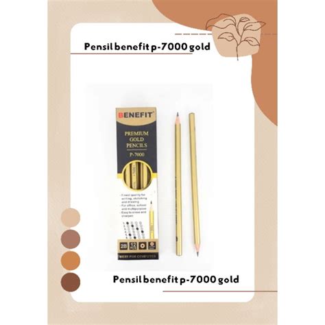 Jual Pensil Benefit 2b Premium P 7000 Gold 12pcs Shopee Indonesia