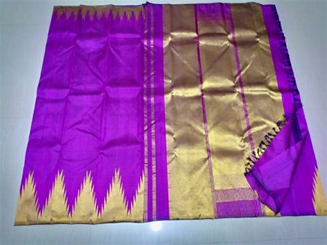 Hand Work Kanchipuram Pure Silk Saree 6 3 M With Blouse Piece At