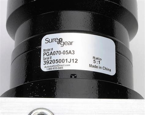 Planetary Gearbox: high-precision, 5:1 ratio (PN# PGA070-05A3 ...