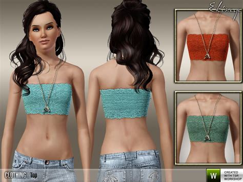 The Sims Resource Ekinege Lace Bandeau S55