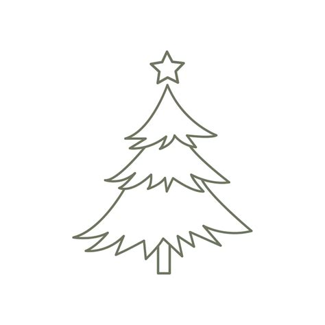 Árbol de navidad gráficos vectoriales en estilo plano Vector Premium