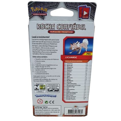 Deck Pok Mon Sol E Lua Sombras Ardentes Lycanroc Fenix Gz Anos