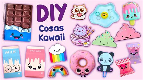 12 Cosas Kawaii Para Hacer En Casa Útiles Escolares Kawaii ArtesanÍa