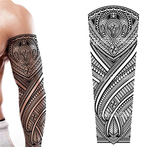 Maori Tattoos Leg Turtle