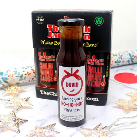 Ho Ho Hot Christmas Chilli Sauce Gift Set By The Chilli Jam Man