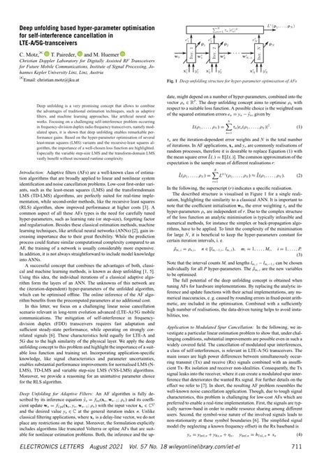 PDF Deep Unfolding Based Hyperparameter Optimisation For Self