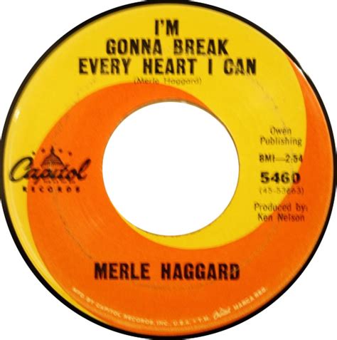 Merle Haggard Im Gonna Break Every Heart I Can Reviews Album Of