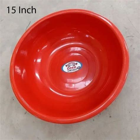 Red Inch Round Plastic Ghamela For Household Capacity Litre At