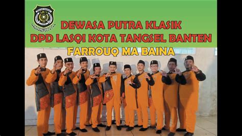 FARROUQ MA BAINA JUARA I DEWASA PUTRA REBANA KLASIK KOTA TANGSEL