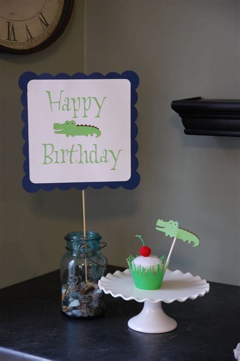 Alligator Happy Birthday Sign Alligator Birthday Alligator Theme