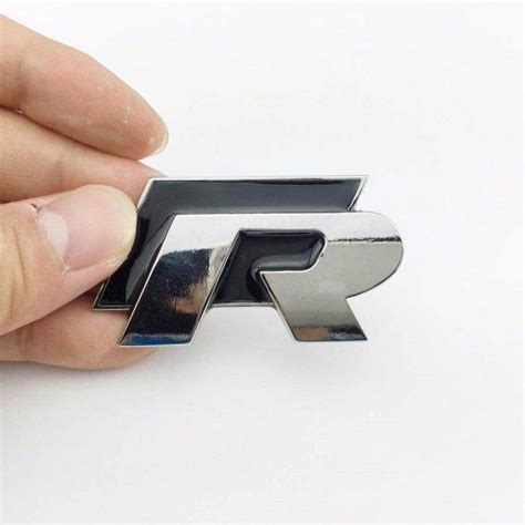 VW R Line Metalna Oznaka Logo Napljepnica Emblem R Crni