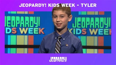 Jeopardy Kids Week Tyler Youtube