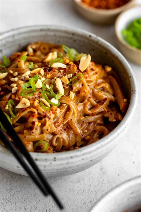 Spicy Peanut Butter Noodles Eat With Clarity