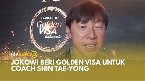 Presiden Jokowi Beri Golden Visa Untuk Pelatih Timnas Shin Tae Yong