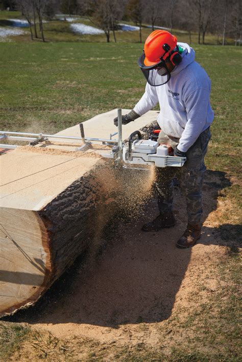 Milling Lumber With A Chainsaw Mill Popular Woodworking