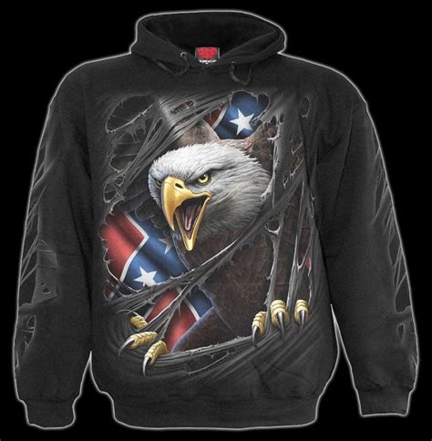 Kapuzenpulli Rebel Eagle Kapuzenpullover Spiral Gothic Kleidung