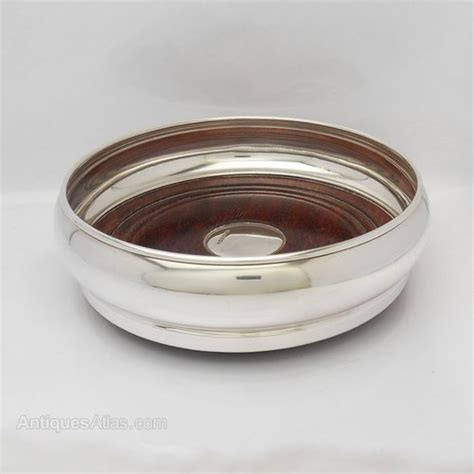 Antiques Atlas Silver Wine Bottle Coaster Millennium Hallmarks