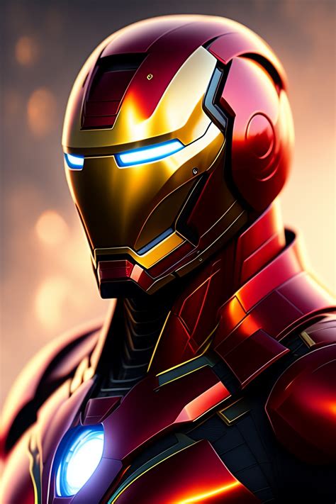 Lexica Elon Musk As Iron Man Realistic Portrait Symmetrical Highly