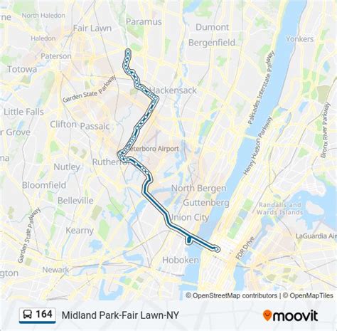 164 Route Schedules Stops And Maps Paramus Arcola Updated