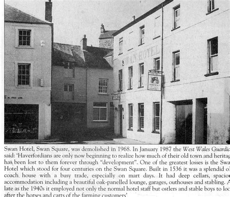 Swan Hotel Old Pictures Swan Hotel Haverfordwest