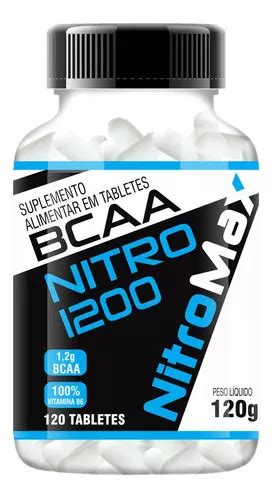 Bcaa Nitro 1200 120 Tabletes Nitromax Sabor Sem Sabor MercadoLivre