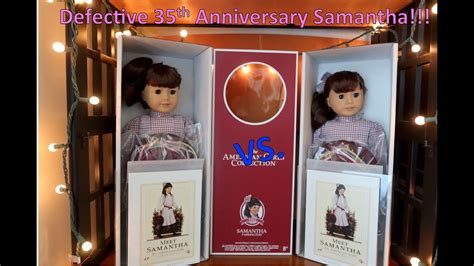 American Girl Doll 35th Anniversary Collection Defective Samantha