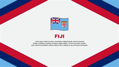 Fiji Flag Abstract Background Design Template Fiji Independence Day