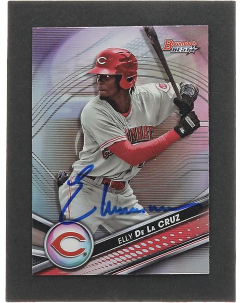 Elly De La Cruz Signed 2022 Bowman S Best Top Prospects Refractors